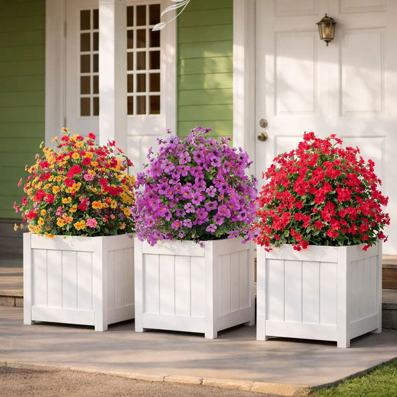 💐Artificial Eucalyptus and Violet Ground-Insert Floral Decoration
