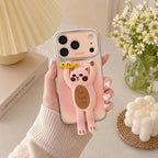 Creative Drip Glue Blurred Dog & Cat Phone Case