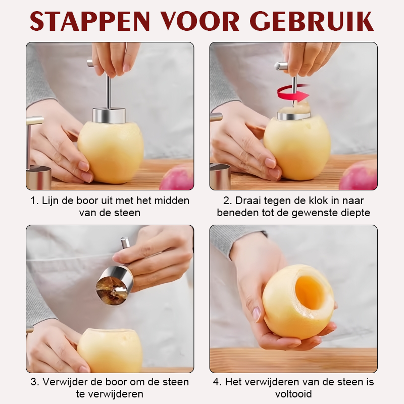 💥Koop 1 krijg 1 gratis🎁Roestvrijstalen Fruitontkerner