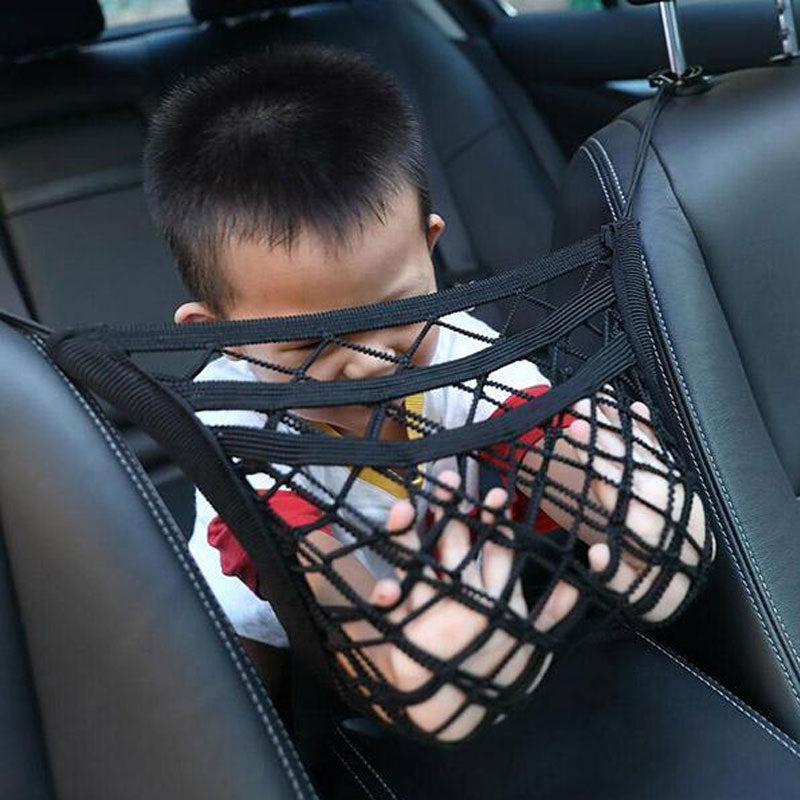 🚗Flexibele opbergtassen voor in de auto🐶👶 veiligheidsnetten voor kinderen en huisdieren