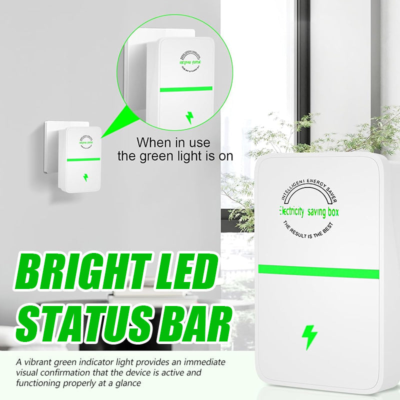 UK Plug-In Power Saver – Compact Home & Office Device With Indicator Light