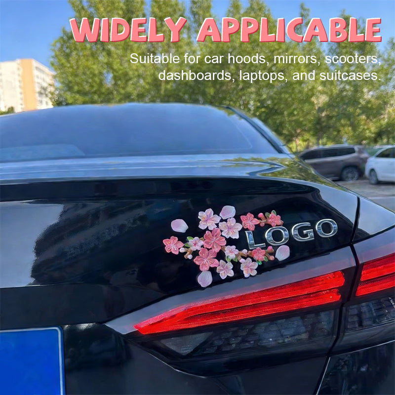 🚗🌸3D-harsstickers voor auto's - Met ontwerpen van perzikbloesem/kersenbloesem