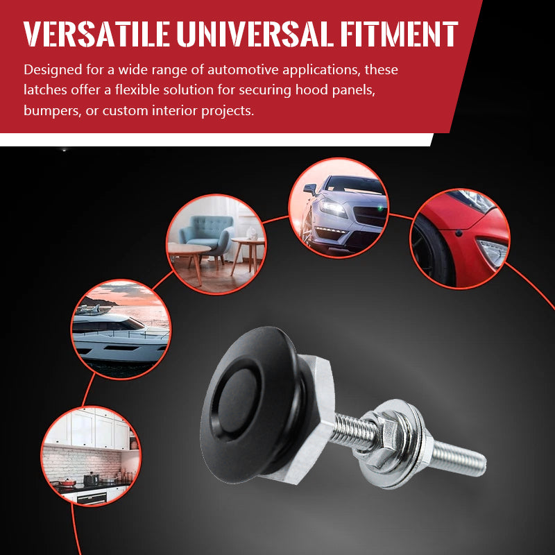 🔒 4Pcs Universal Aluminum Quick-Release Lock Latches - Secure & Easy Access⚡
