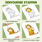 Vandaag 56% korting💥[Magische Vouwtekening] Kleurrijk Educatief Tekenboek