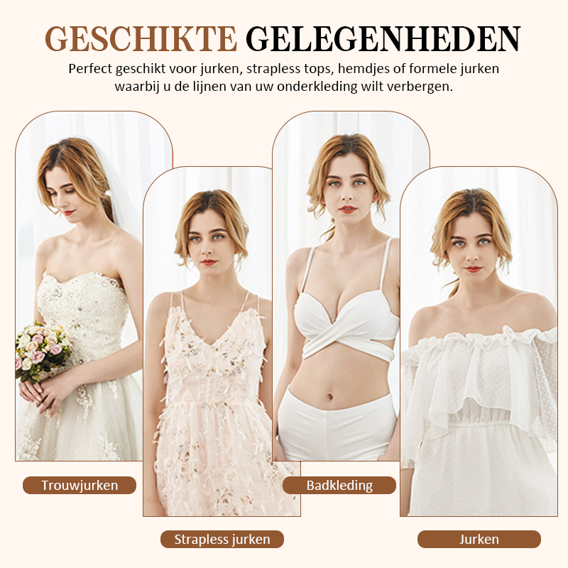 💃Onzichtbare push-up anti-doorzakborstpads