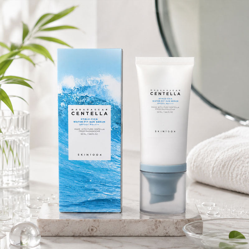 ☀️💧Hyalu-Cica Moisturizing Repairing Sunscreen Essence (Non-Prescription) - Lightweight daily sunscreen with a moisturizing cream texture, suitable for sensitive skin.