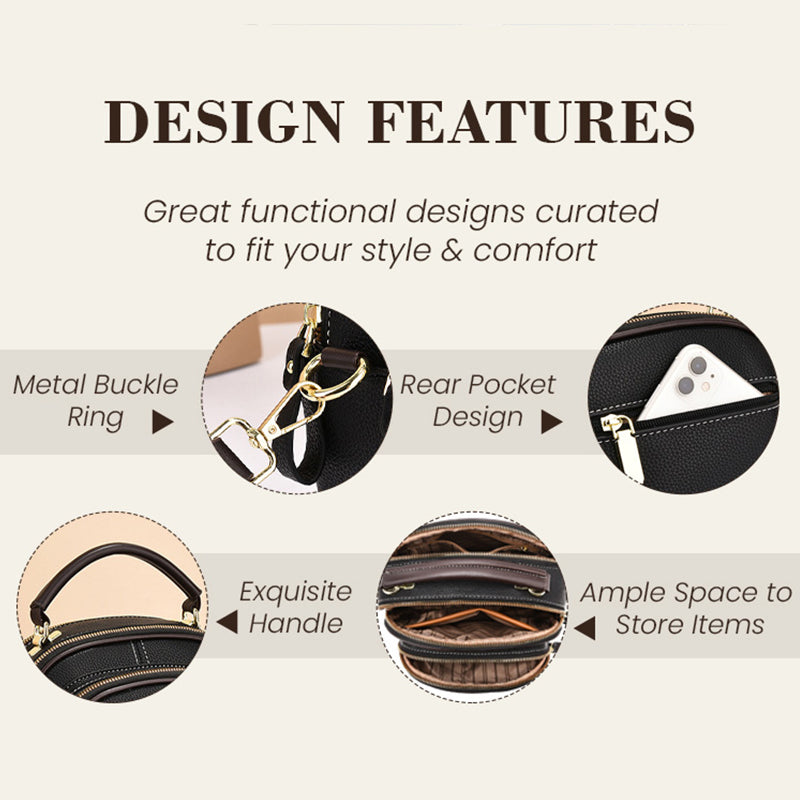 👜Multifunctionele luxe leren schoudertas voor dames