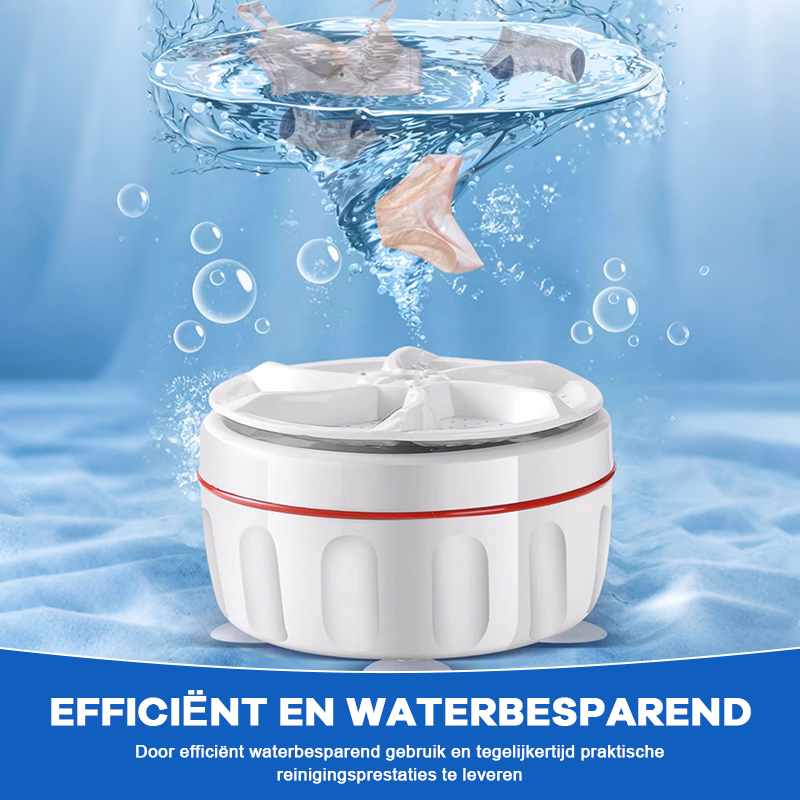 ⏰Alleen vandaag: 54% korting✨ Mini draagbare turbowasmachine · USB-voeding
