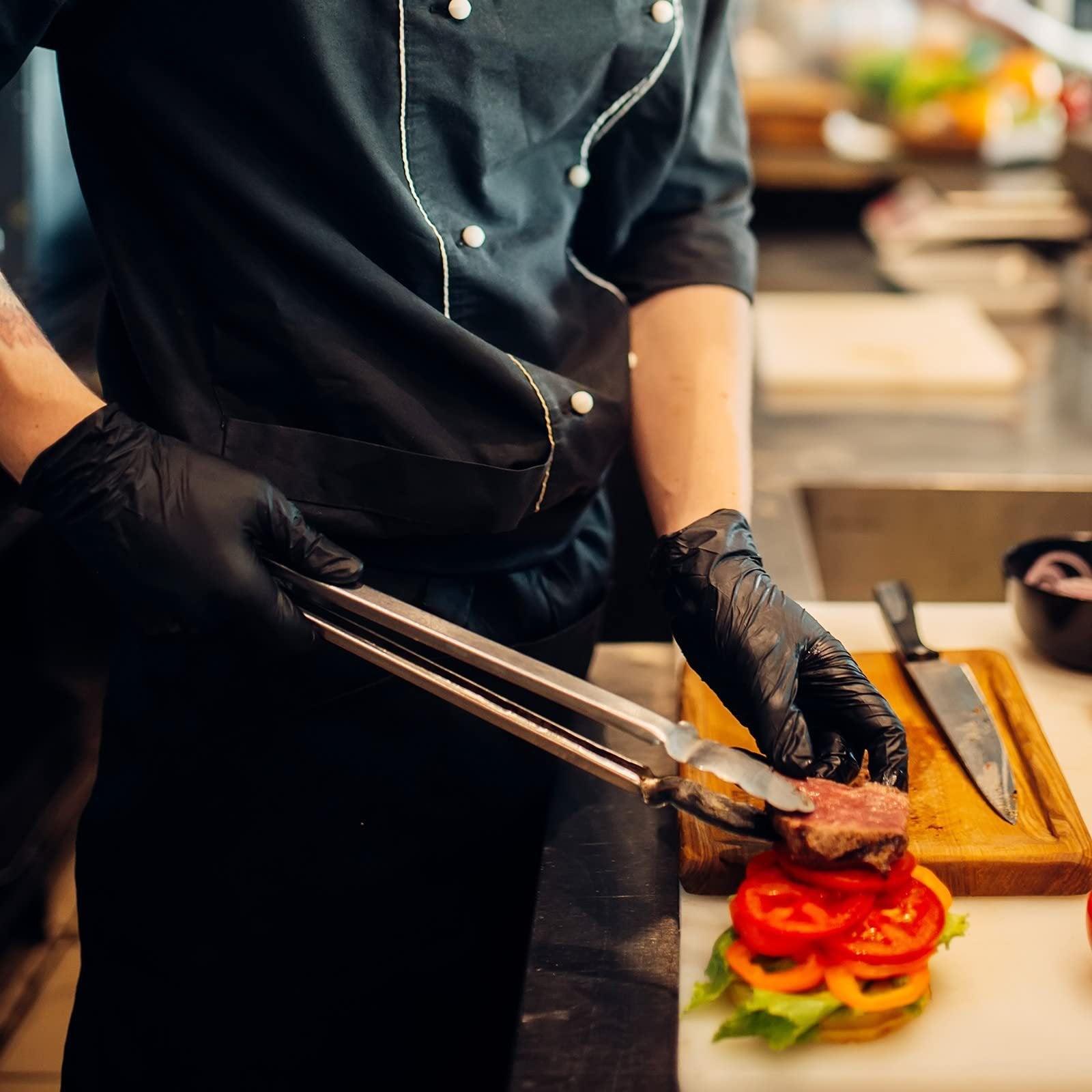 100/50 stuks zwarte nitril wegwerphandschoenen
