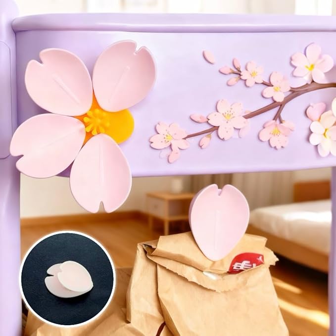 🌸Cherry blossom pattern magnetic decorative refrigerator magnets & packaging clips