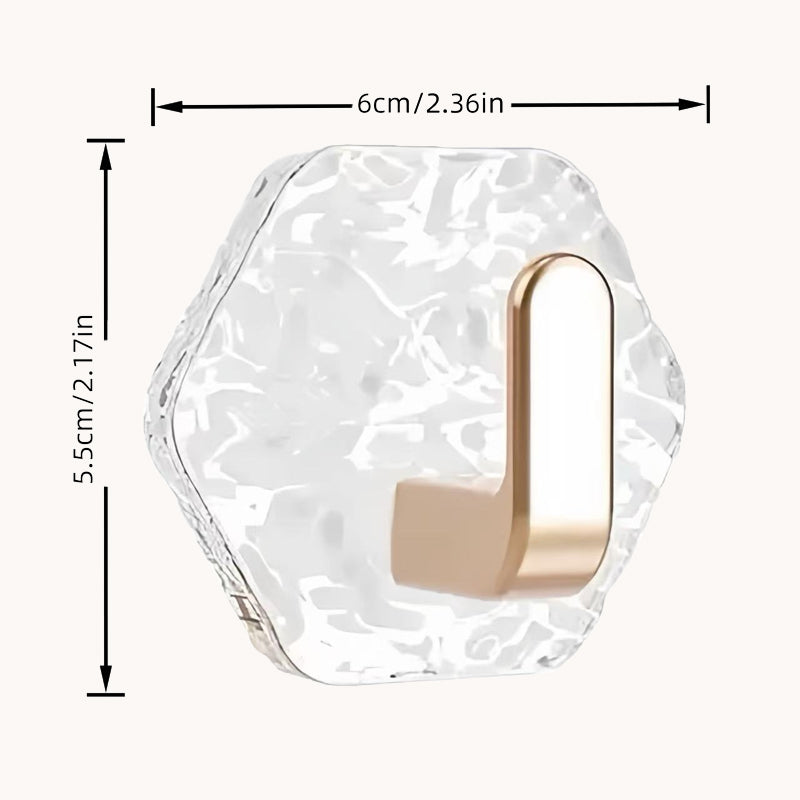 Luxury Glacier Ripple Self-Adhesive Hooks⭐