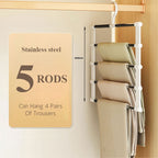 👖👗Multifunctioneel opvouwbaar broekenrek met meerdere niveaus