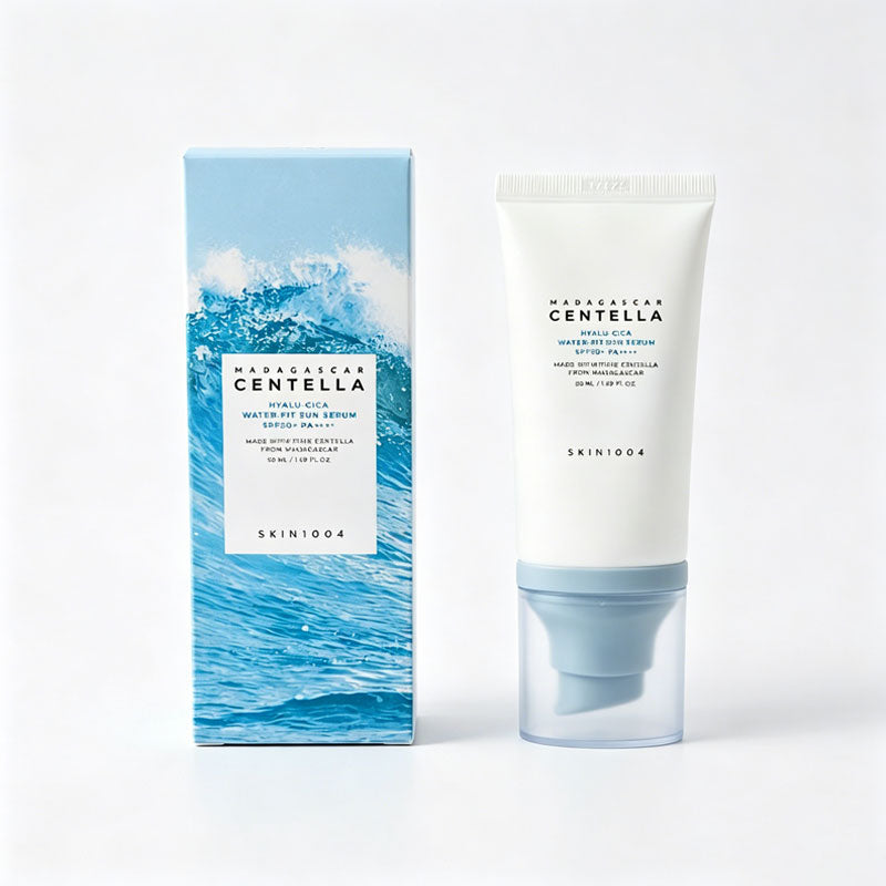 ☀️💧Hyalu-Cica Moisturizing Repairing Sunscreen Essence (Non-Prescription) - Lightweight daily sunscreen with a moisturizing cream texture, suitable for sensitive skin.