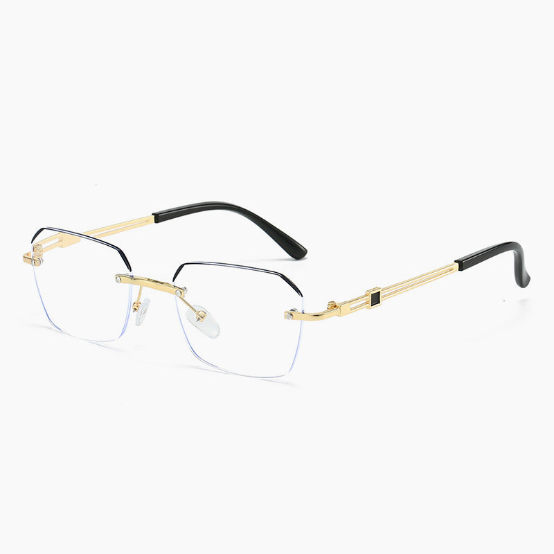 New Stylish Frameless Metal Reading Glasses With Blue Light Protection👓