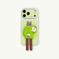 Creative Drip Glue Blurred Dog & Cat Phone Case