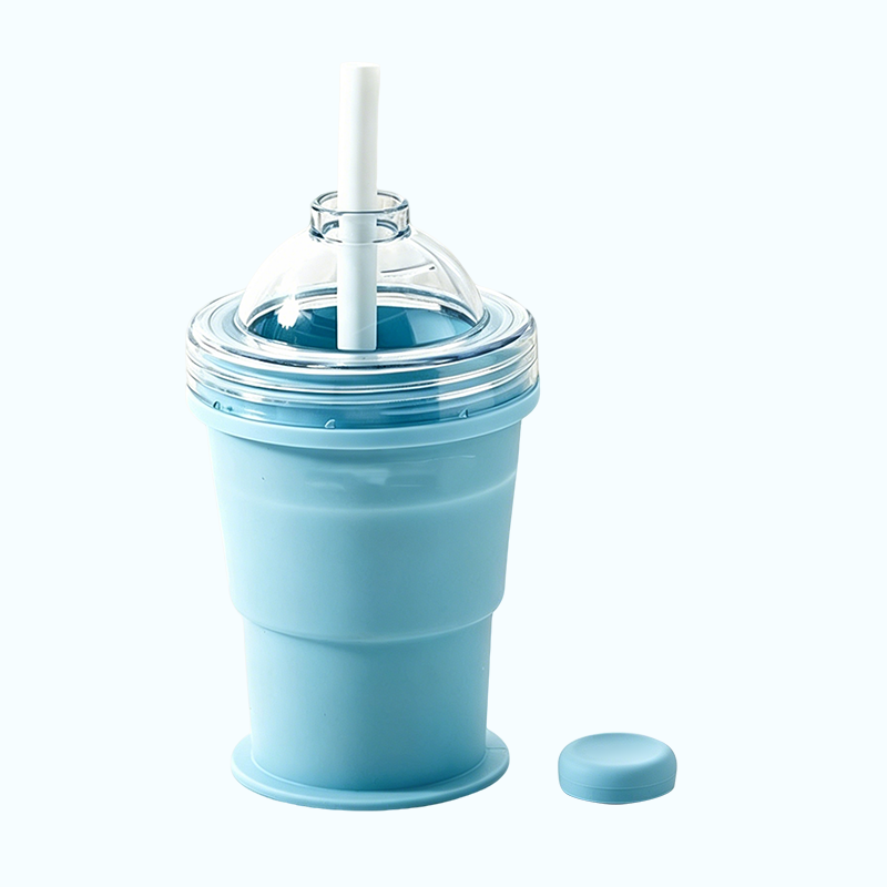 🧊✨2026 Portable Folding Ice Cup with Built-in Straw