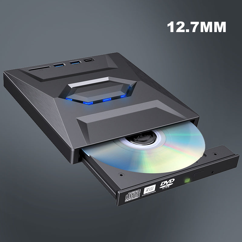 💿Multifunctionele externe optische schijf met kaartinvoer, draagbare dvd-brander