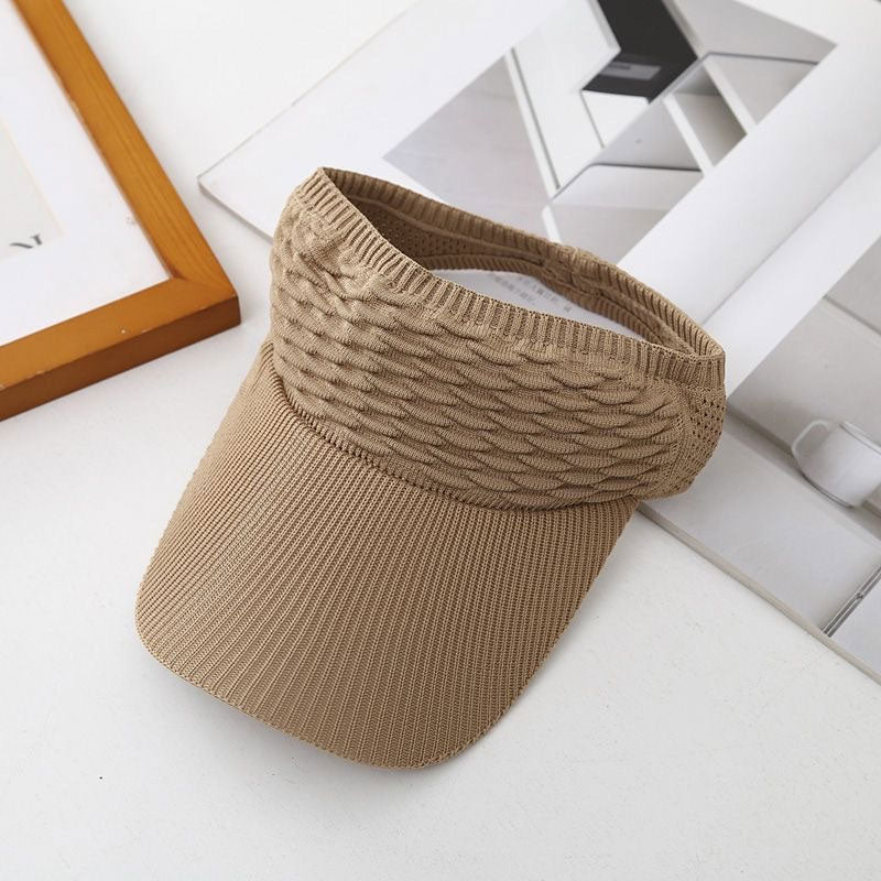 ☀️Women's High Ponytail Sun Visor Hat | SunSafeTok That Girl Aesthetic Breathable Open-Top UV Protection Cap | Birthday Gift for Her Running Hiking Beach Travel Outdoor Daily Wear