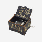Wooden Music Box Ornament - Classic Engraved Hand-Crank Music Box🎶