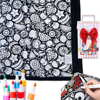 💥Facebook bestverkochte producten🎨✨DIY Handgemaakte kleurrijke creatieve lamswollen deken