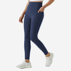 High-Waisted Peach Lift Yoga Leggings – Seamless Naked-Feel Sports Pants