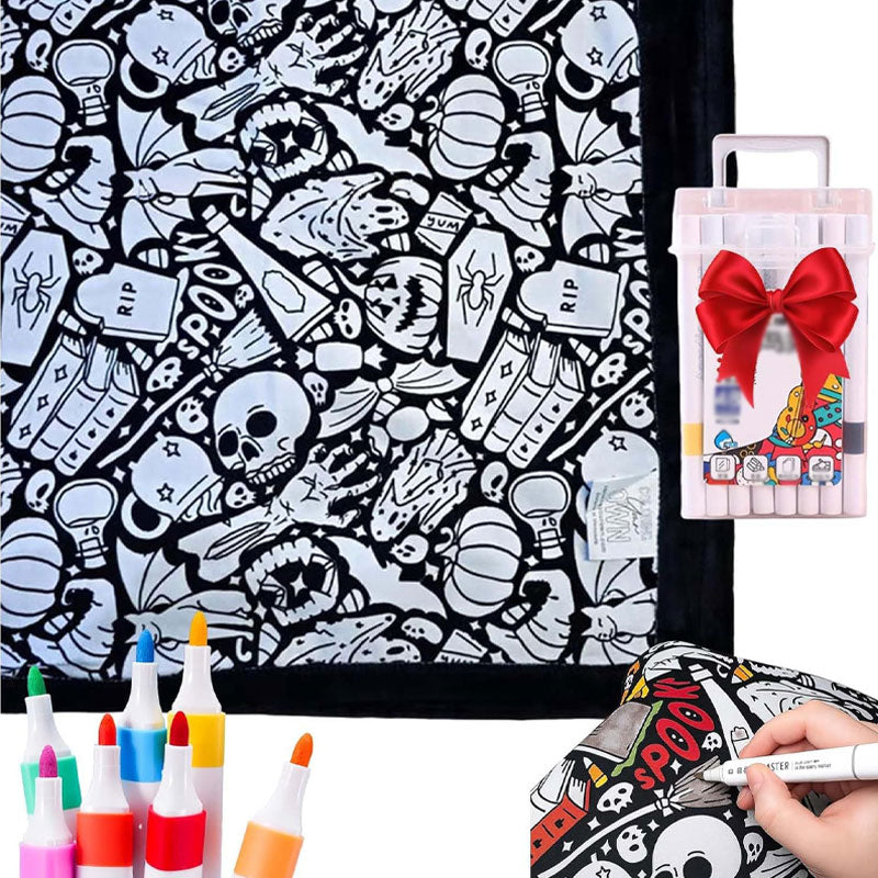 💥Facebook bestverkochte producten🎨✨DIY Handgemaakte kleurrijke creatieve lamswollen deken