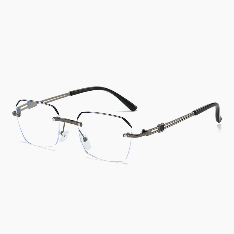 New Stylish Frameless Metal Reading Glasses With Blue Light Protection👓
