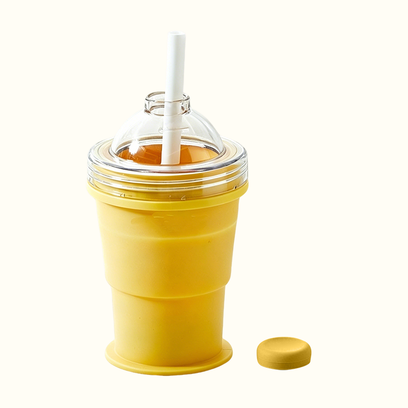 🧊✨2026 Portable Folding Ice Cup with Built-in Straw