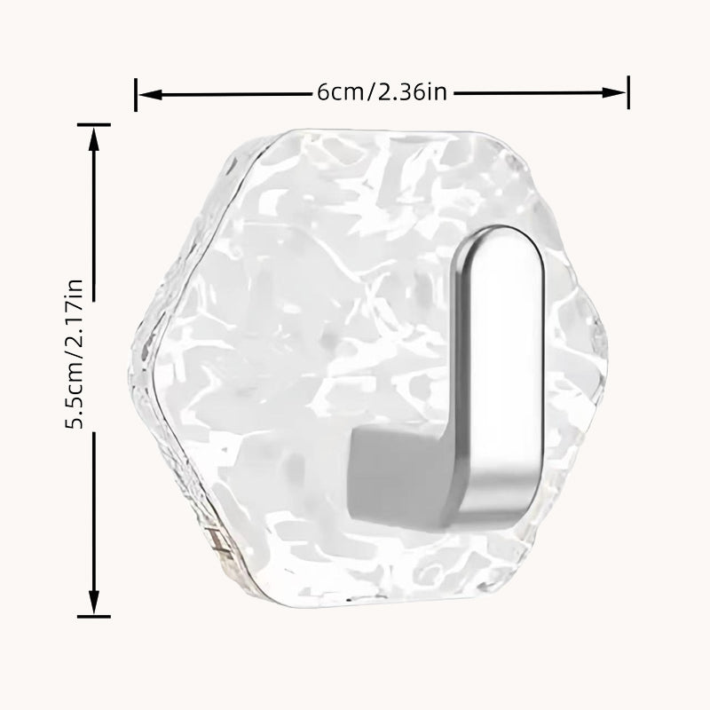 Luxury Glacier Ripple Self-Adhesive Hooks⭐