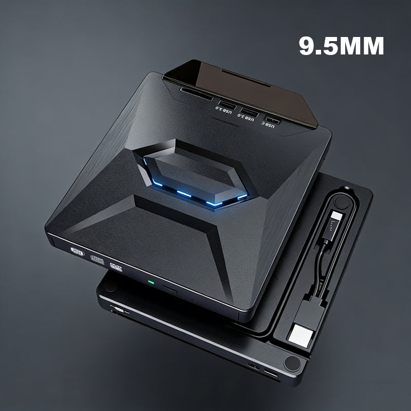 💿Multifunctionele externe optische schijf met kaartinvoer, draagbare dvd-brander