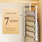 👖👗Multifunctioneel opvouwbaar broekenrek met meerdere niveaus