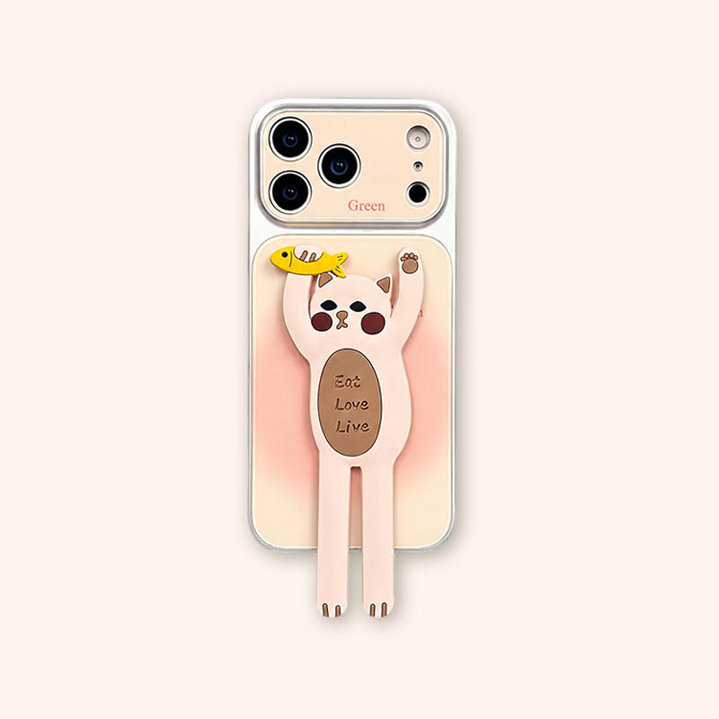 Creative Drip Glue Blurred Dog & Cat Phone Case