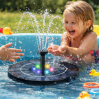 Solar-powered circular floating colored light fountain🌊