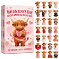 🔥🔥Nieuwjaar 52% korting--🐮Highland Cow Valentijnskalender 2026💘✨