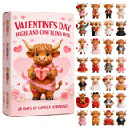 🔥🔥Nieuwjaar 52% korting--🐮Highland Cow Valentijnskalender 2026💘✨