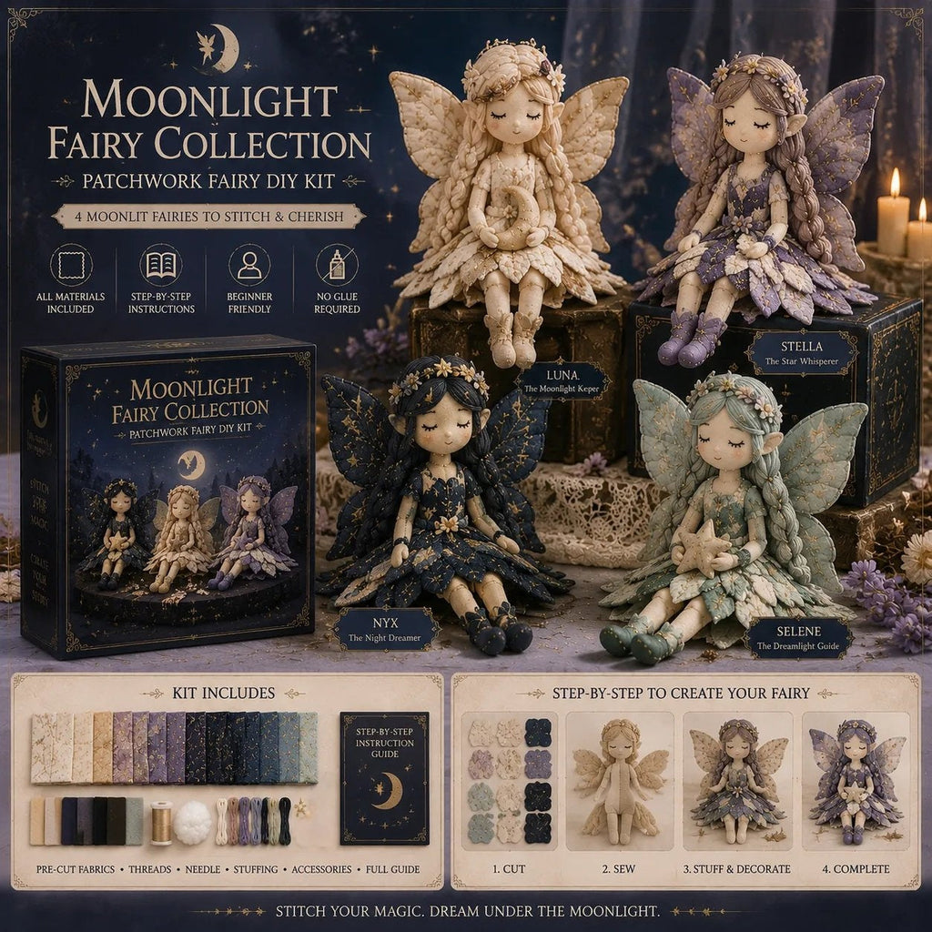 💥Last day, 50% off sale!🧵Fairy Patchwork DIY Collection