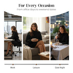 Damesjurk met hoge kraag, A-lijn en tweedelig set