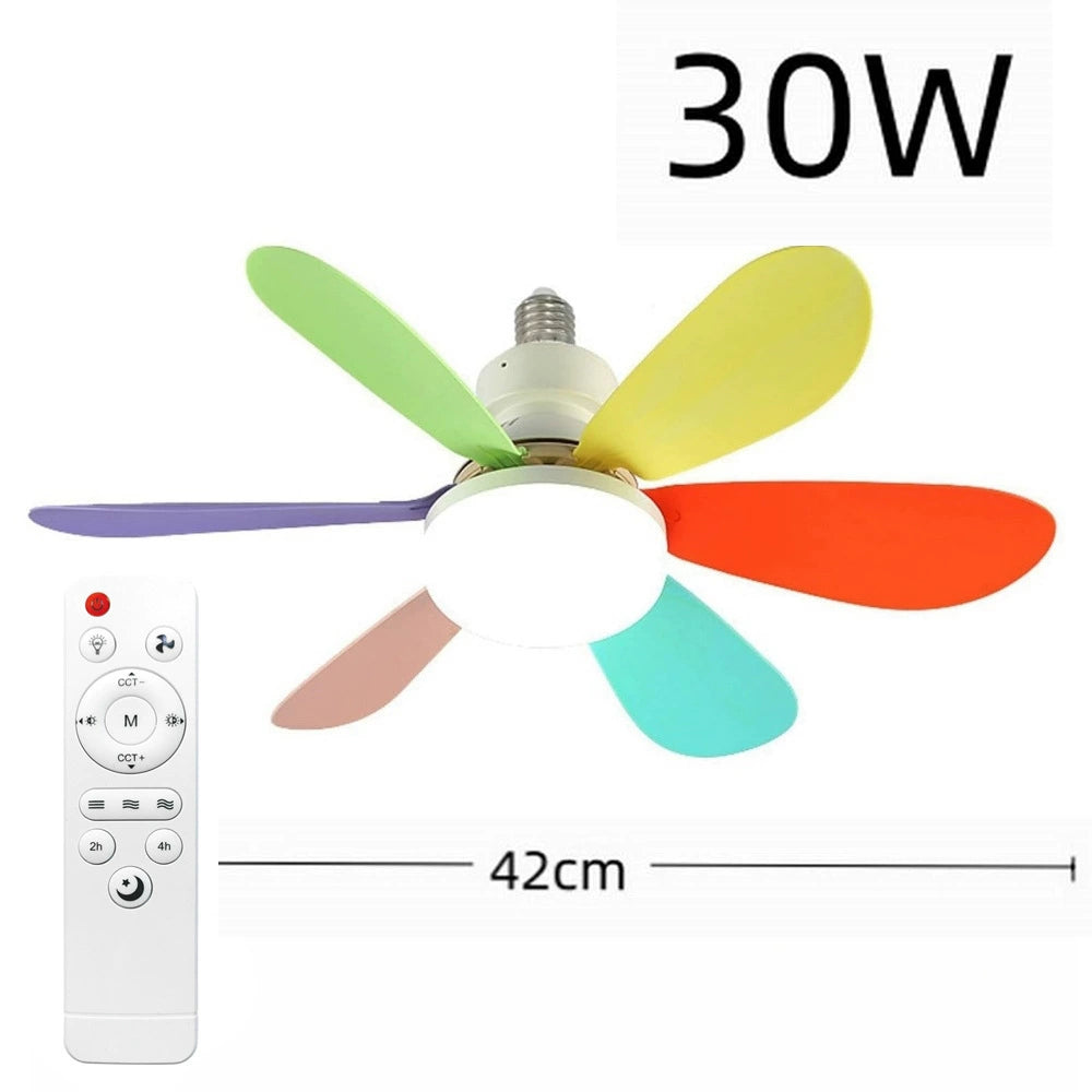 2-IN-1 PORTABLE CEILING FAN & LIGHT With Remote Control