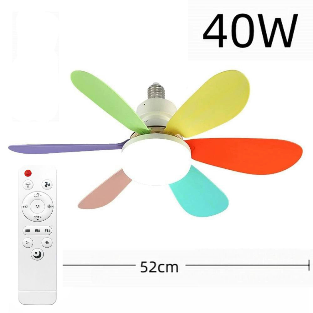 2-IN-1 PORTABLE CEILING FAN & LIGHT With Remote Control