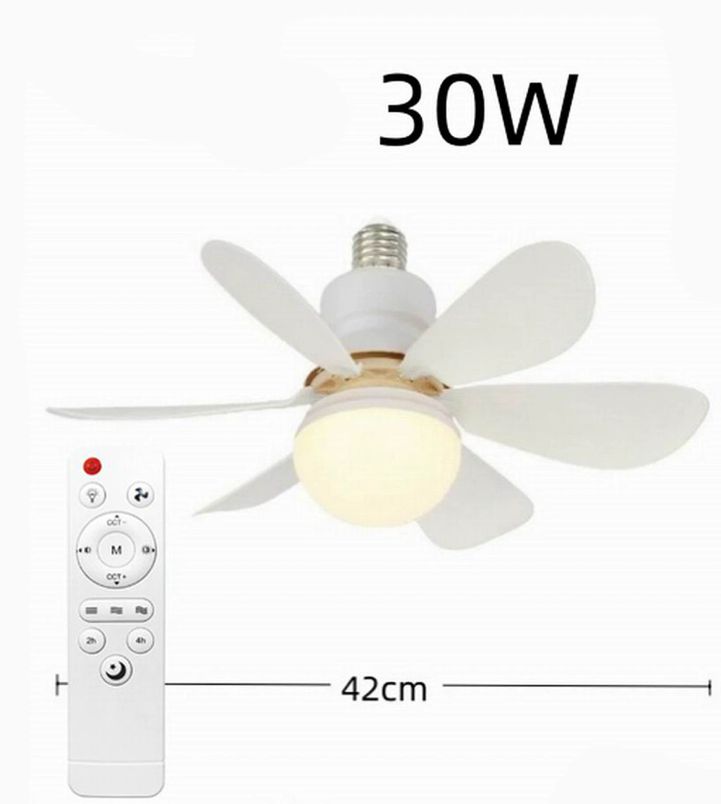 2-IN-1 PORTABLE CEILING FAN & LIGHT With Remote Control