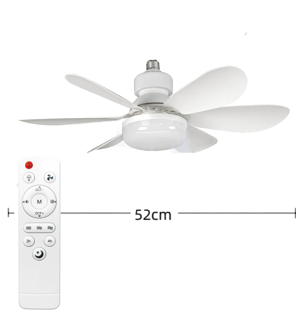 2-IN-1 PORTABLE CEILING FAN & LIGHT With Remote Control