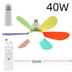2-IN-1 PORTABLE CEILING FAN & LIGHT With Remote Control