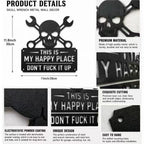 🔥Father’s Day 49% Off 💀"This Is My Happy Place" Garage Wall Sign