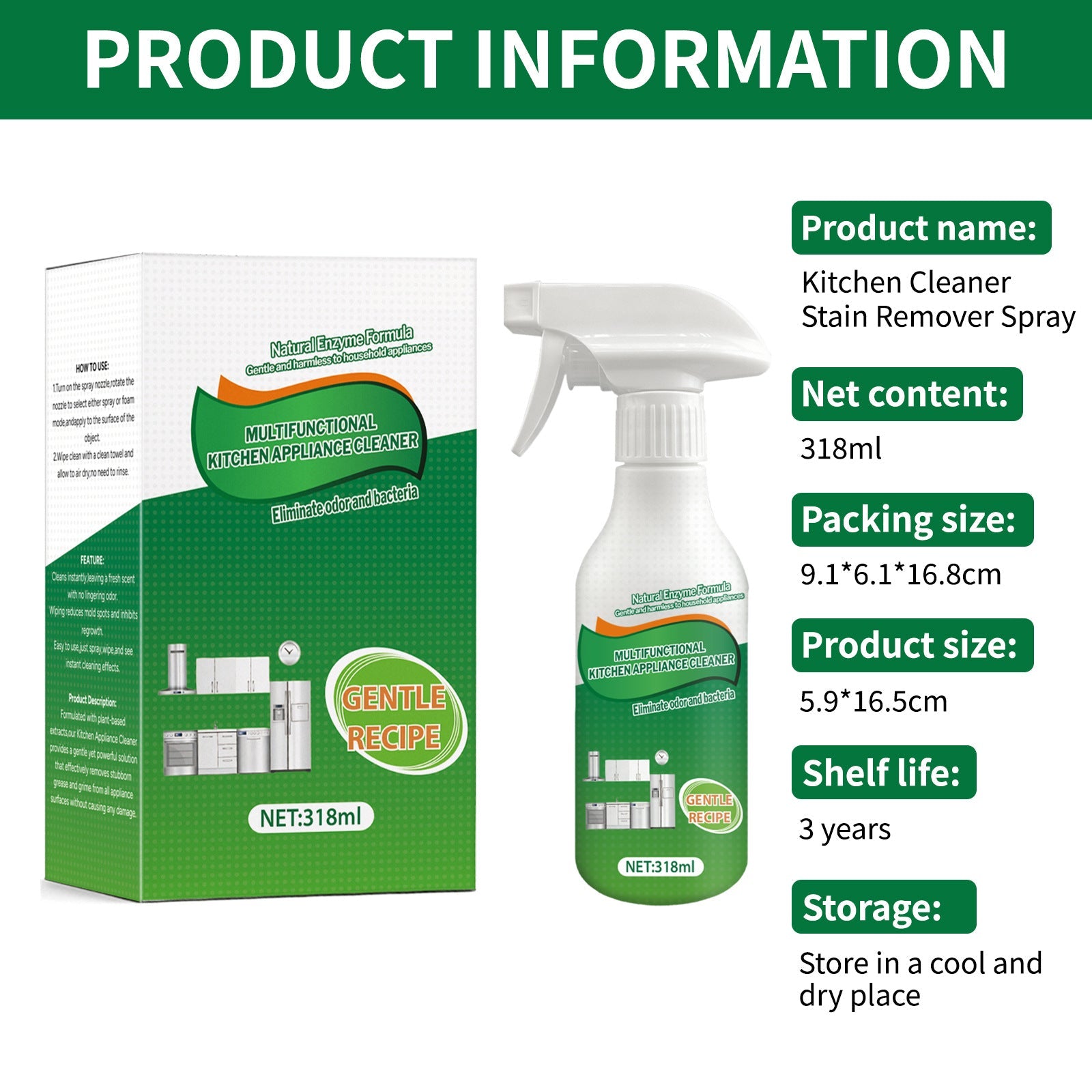 🧼PowerClean™ – Multi-Purpose Kitchen & Bathroom Cleaner (2026 Formula)