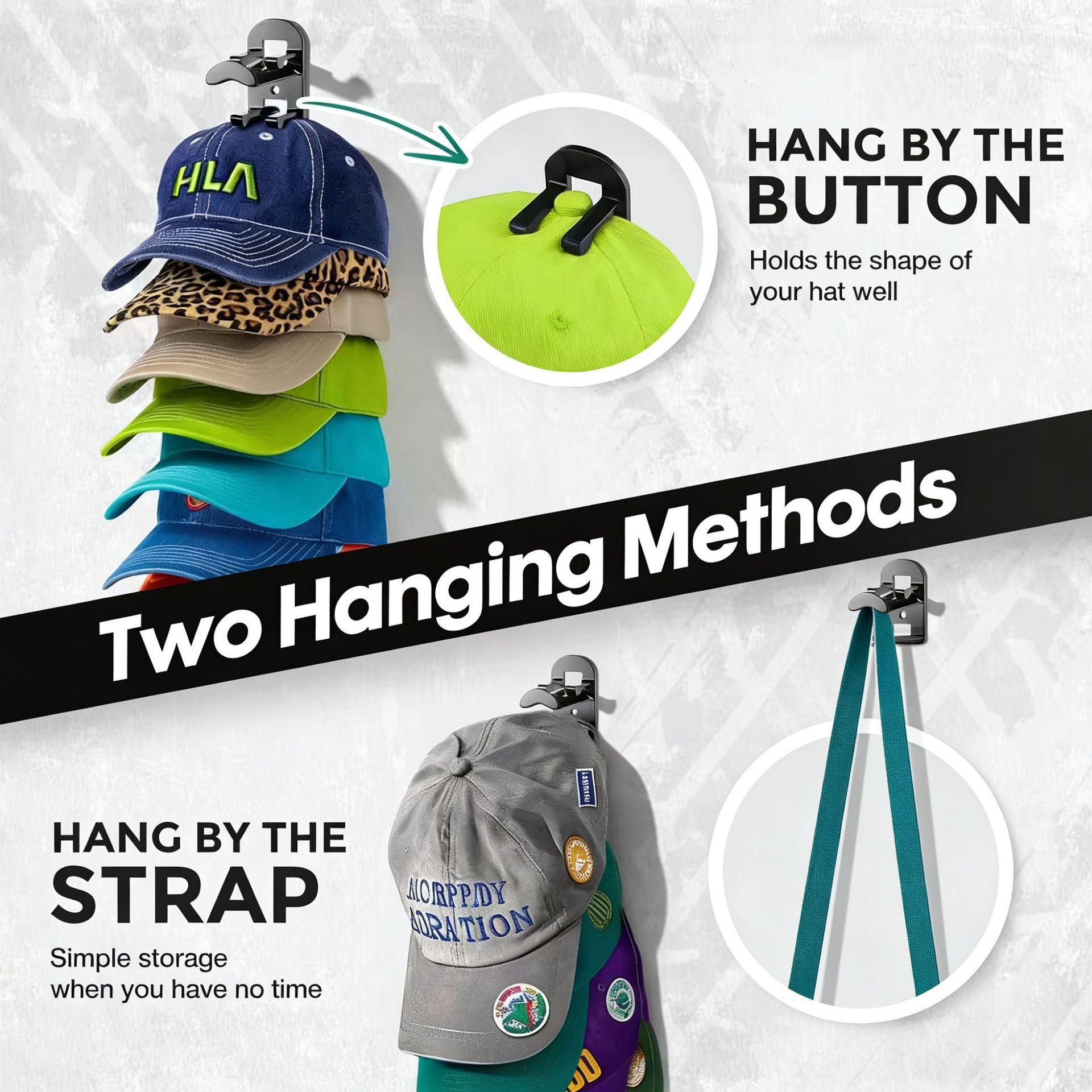 🔥New 2026 Upgraded Baseball Cap Rack & Storage Rack🧢