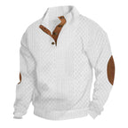 🧥Lente 2026 Nieuwe collectie herenpolo met opstaande kraag en jacquardbreisel