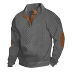 🧥Lente 2026 Nieuwe collectie herenpolo met opstaande kraag en jacquardbreisel