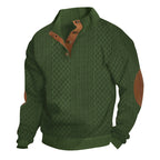 🧥Lente 2026 Nieuwe collectie herenpolo met opstaande kraag en jacquardbreisel