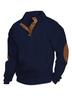 🧥Lente 2026 Nieuwe collectie herenpolo met opstaande kraag en jacquardbreisel