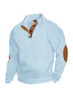 🧥Lente 2026 Nieuwe collectie herenpolo met opstaande kraag en jacquardbreisel